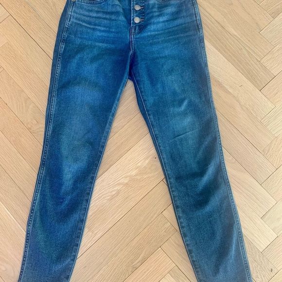 Everlane High-Rise Vintage Skinny Button Fly Jeans Size 24 Ankle - Picture 2 of 9